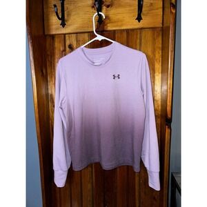 Under Armour Long Sleeve Shirt Womens Small Purple Athletic Ombre Top